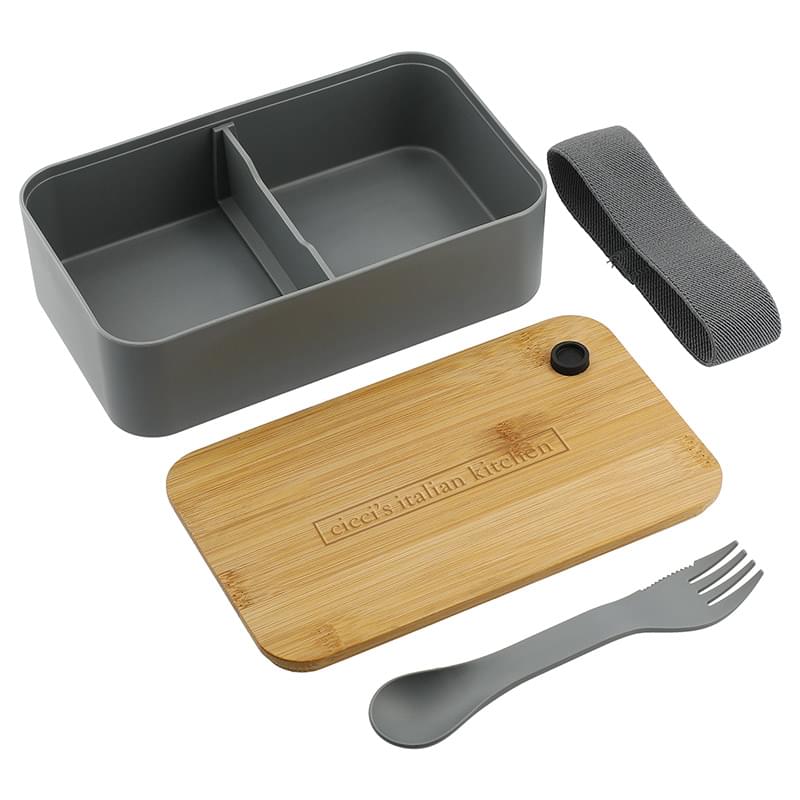 PLA Bento Box with Cutting Board Lid