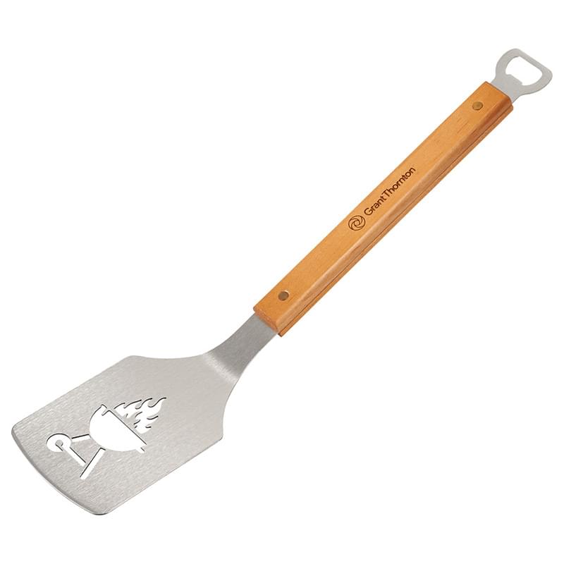 The Sportula BBQ Spatula w/Fire Grill Design