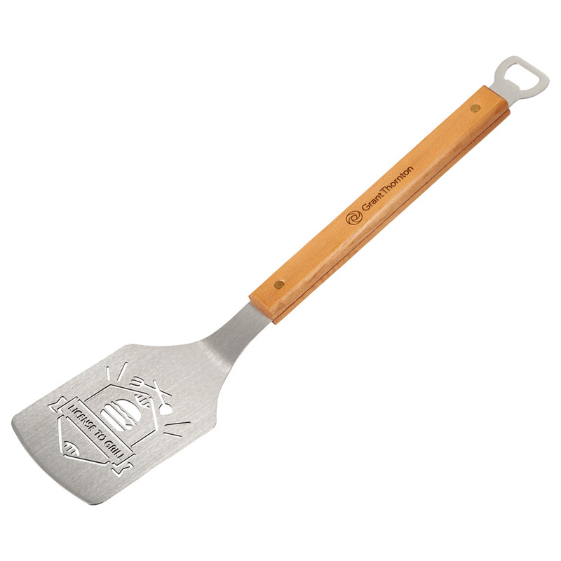 The Sportula BBQ Spatula w/License to Grill Design