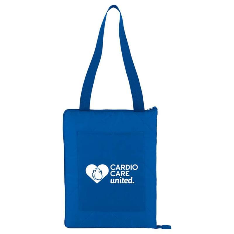 Fold Up Picnic Blanket with Carrying Strap