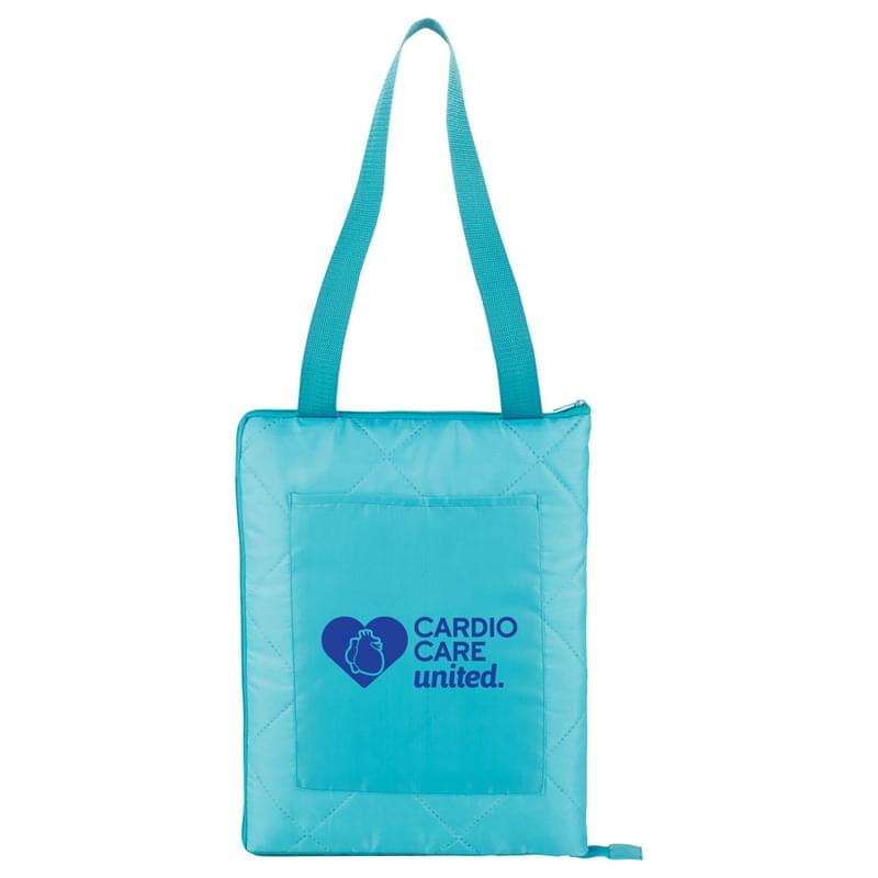 Fold Up Picnic Blanket with Carrying Strap