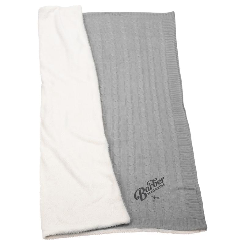 Field & Co.&reg; Cable Knit Sherpa Blanket