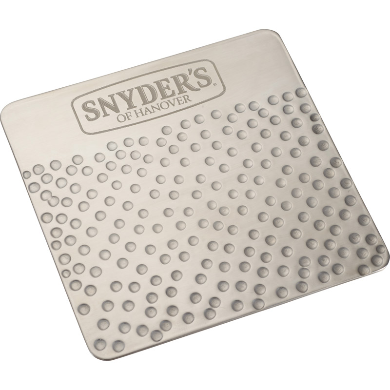 Hammered Metal Coaster Set