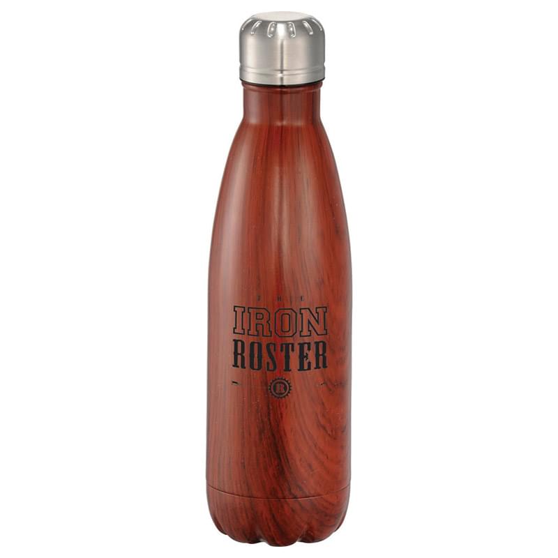 Native Wooden Copper Vacuum Insulated Bottle 17oz