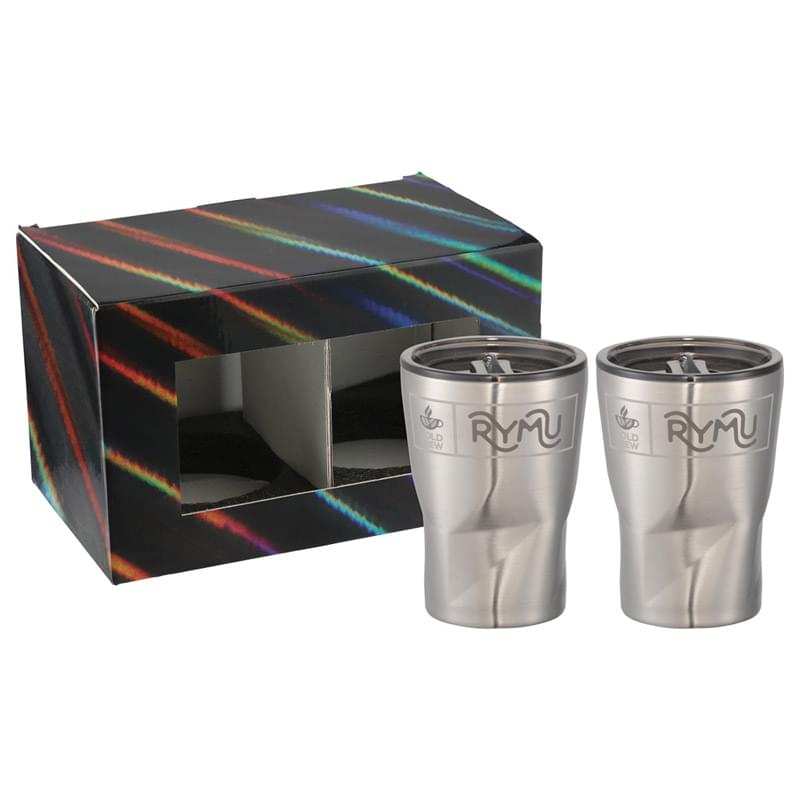 Glacier Tumbler 12oz 2 in 1 Gift Set