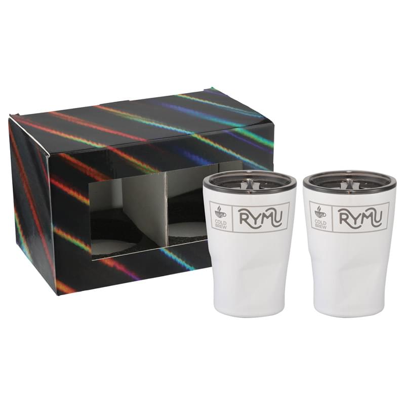 Glacier Tumbler 12oz 2 in 1 Gift Set