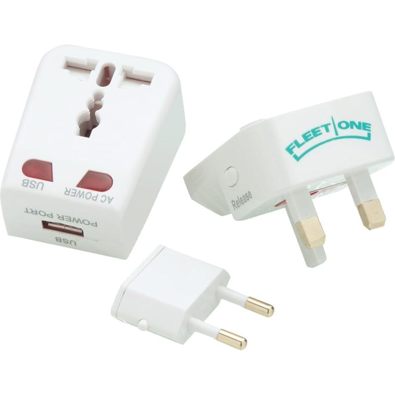 Universal Travel Adapter with USB Port