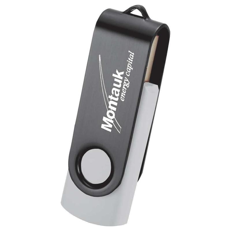 Rotate Black Clip Flash Drive 8GB