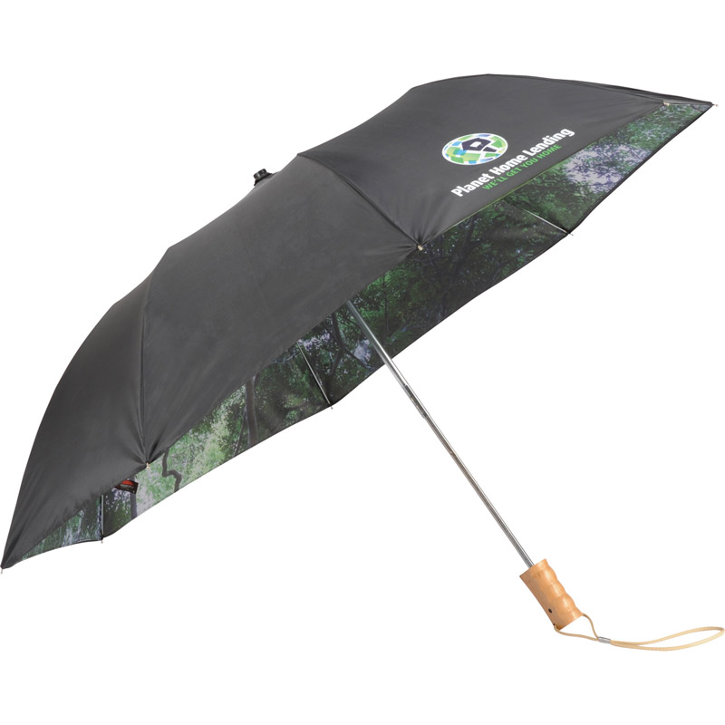 46" Forest Auto Open Folding Umbrella