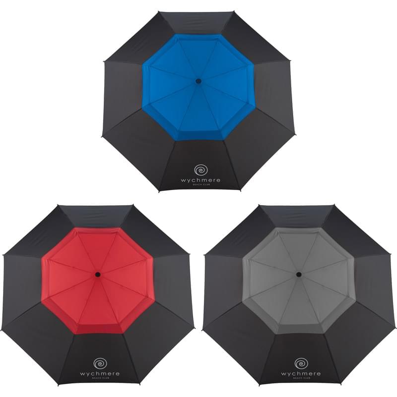 50” Vented, Auto Open, Fiberglass Folding Golf Umb