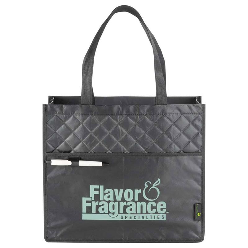 Laminated Non-Woven Quilted Carry-All Tote