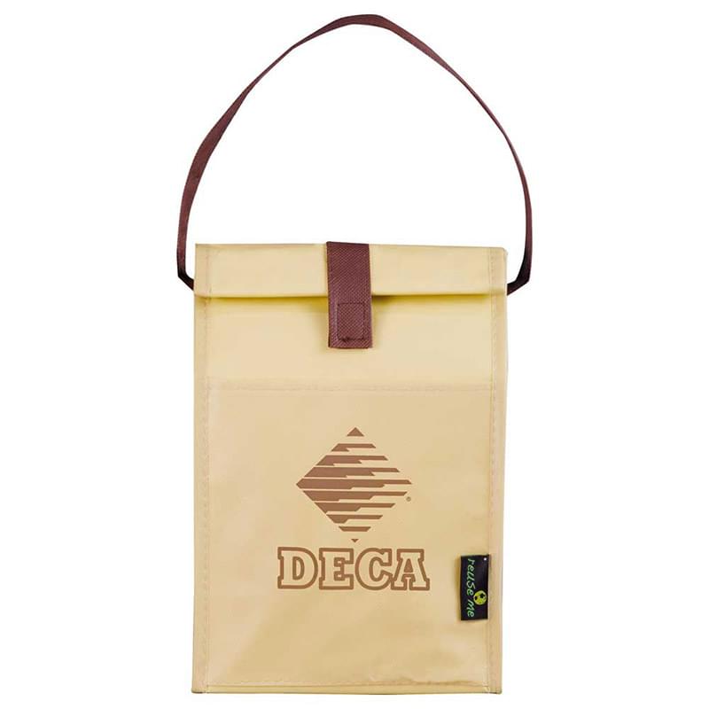 Laminated Non-Woven Brown Baggin' It Lunch Bag