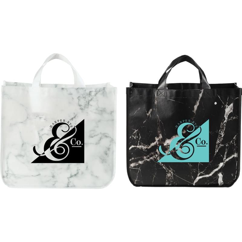 Marble Laminated Non-Woven Tote