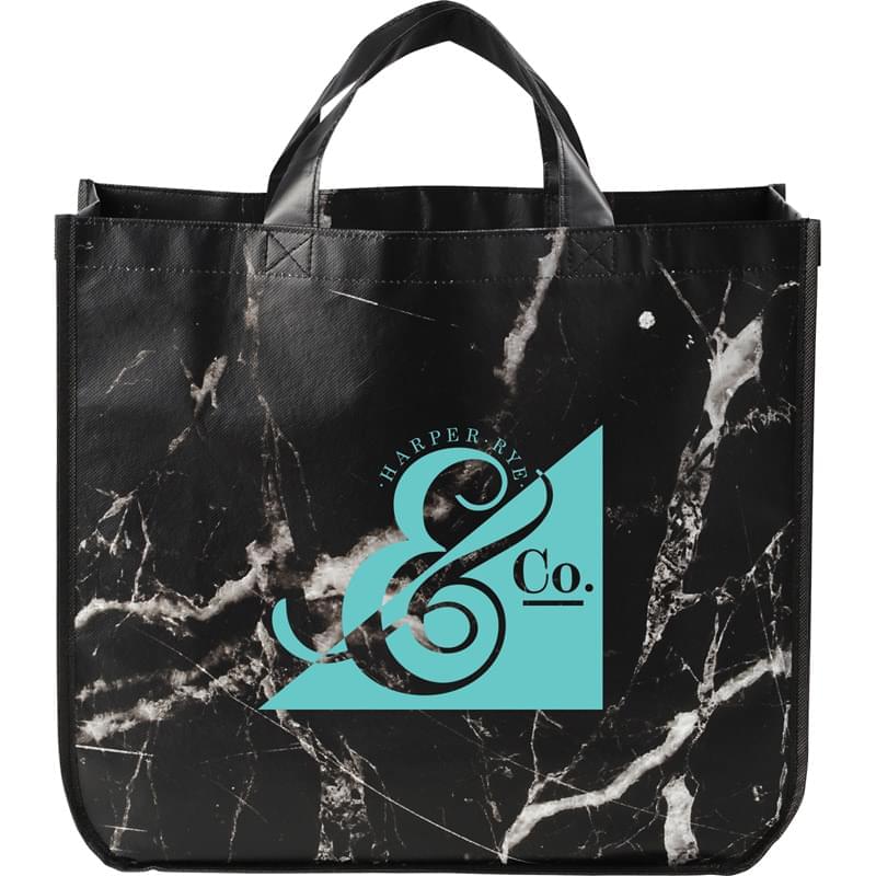 Marble Laminated Non-Woven Tote