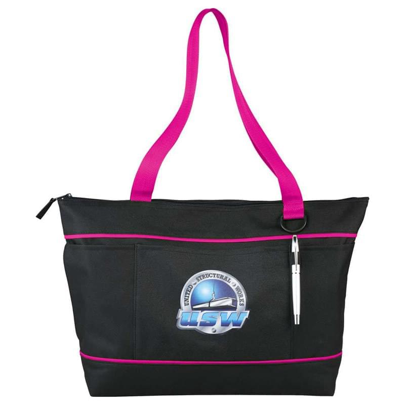 Zippered Multi-Pocket 11" Tablet Tote