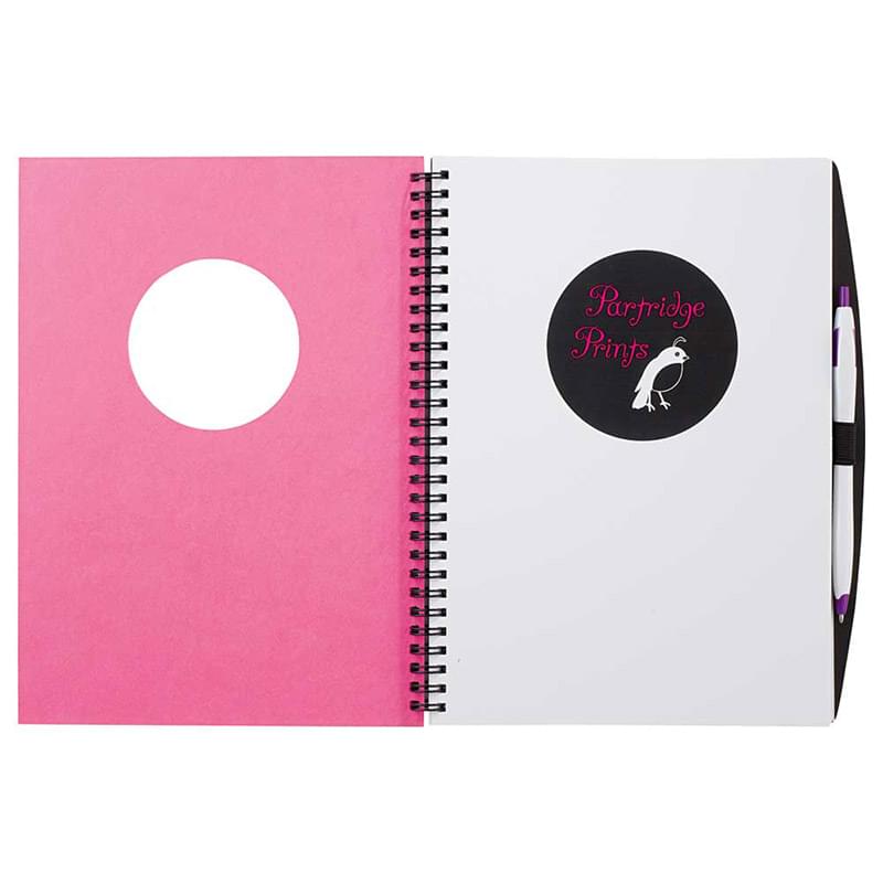 Frame Circle Large Hardcover Spiral JournalBook™