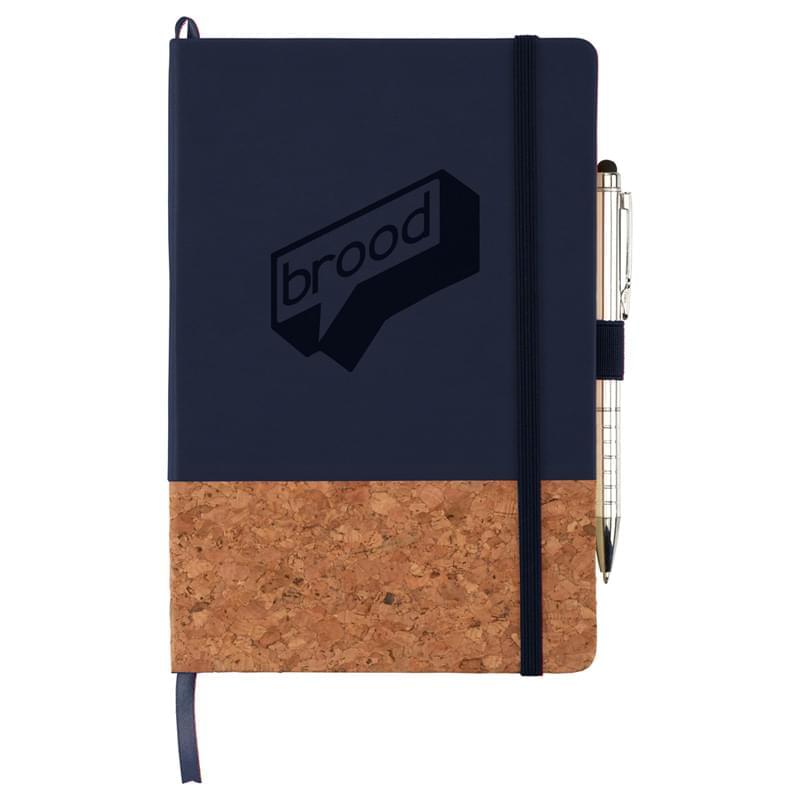 5.5" x 8.5" Lucca Cork Hard Bound JournalBook&reg;