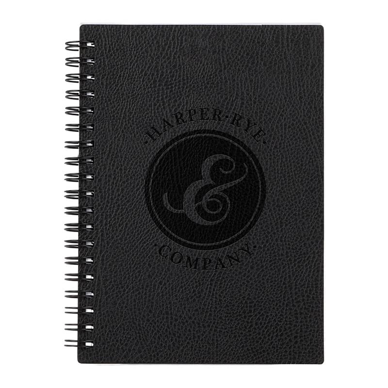 5" x 7" FSC ® Recycled Pebble Grain Spiral Journal