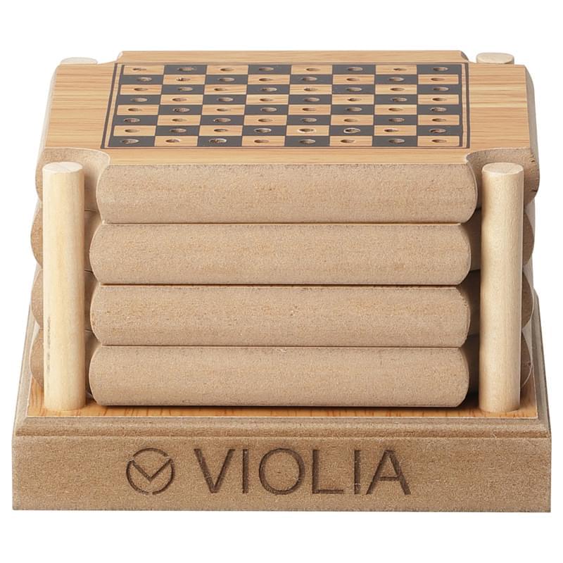 4 Piece Coaster Game Set