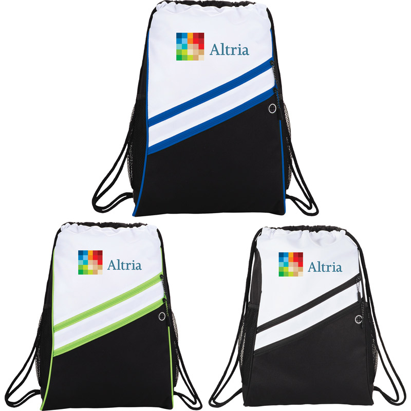 Daunting Double Zipper Drawstring Sportspack