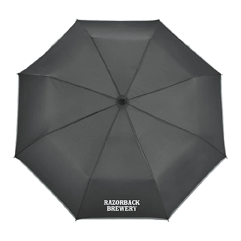 48&quot; RPET Umbrella w/ Reflective Trim