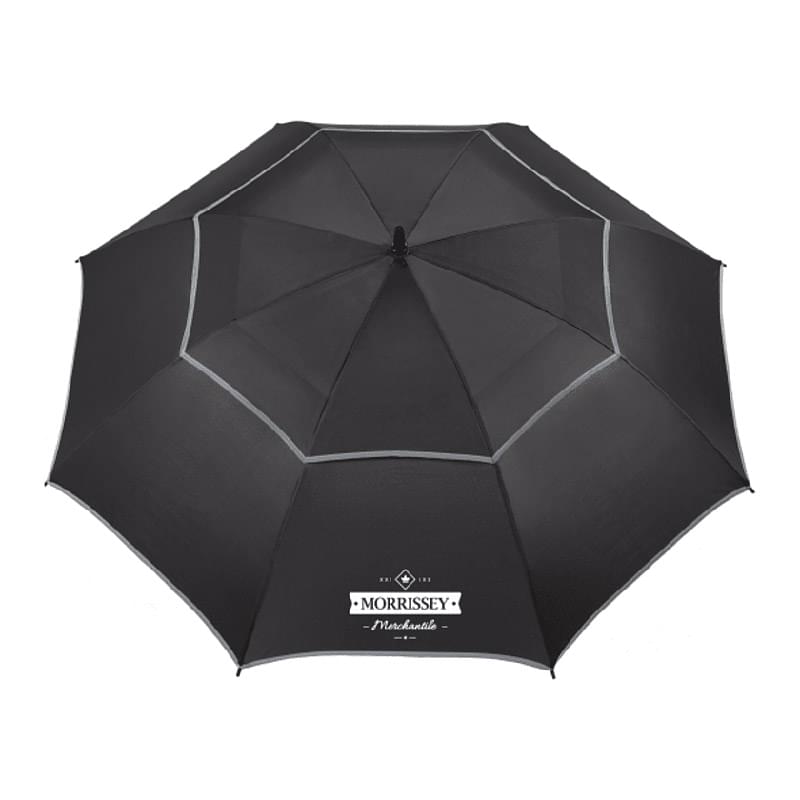 62&quot; RPET Golf Umbrella w/ Reflective Trim