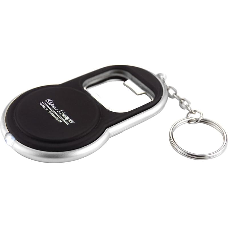 Circle Bottle Opener Keylight (Black)