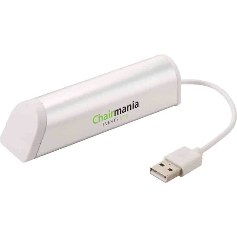 Aluminum 4-Port USB Hub & Phone Stand