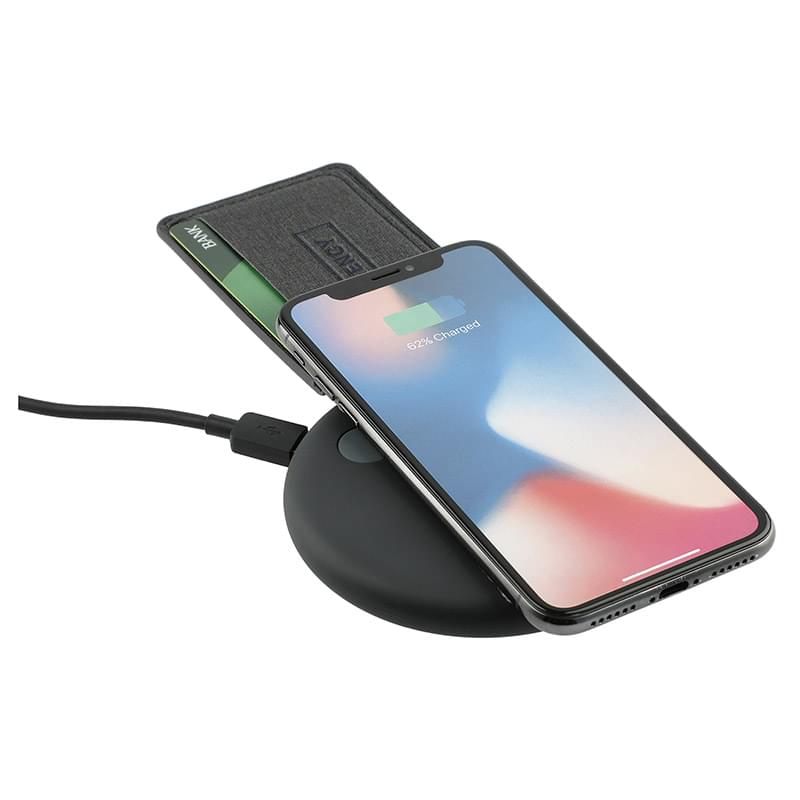 Heathered RFID Phone Wallet and Stand