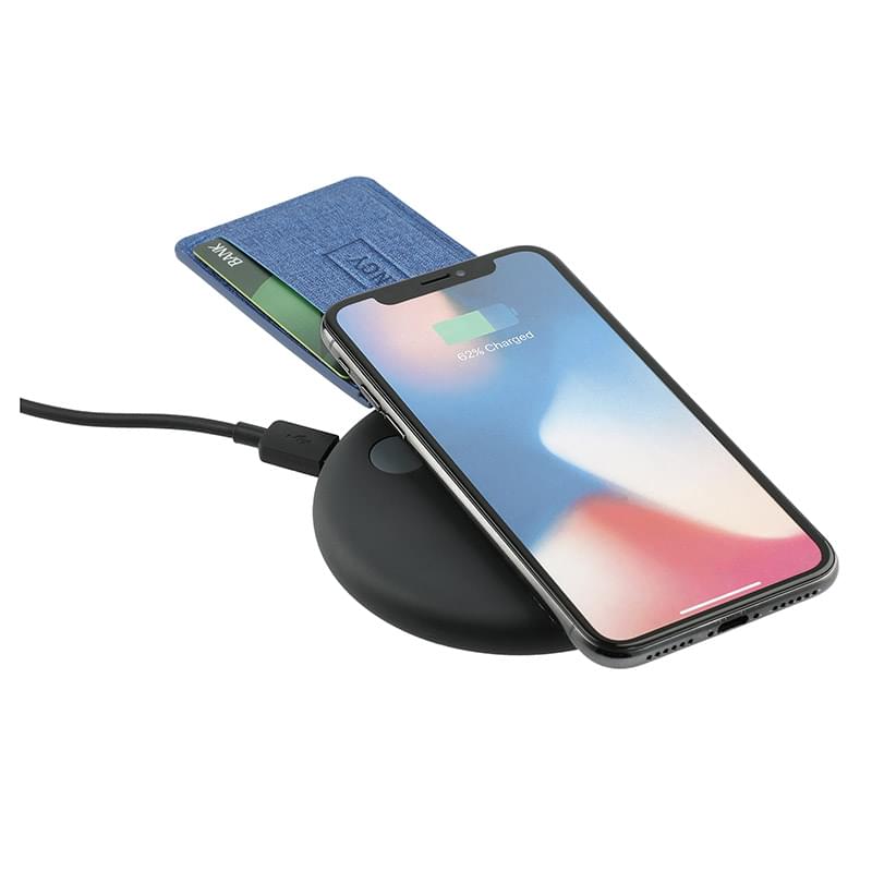 Heathered RFID Phone Wallet and Stand