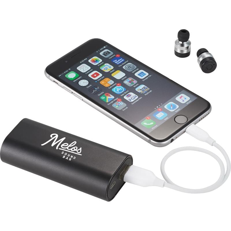 Metal True Wireless Earbuds and Power Bank