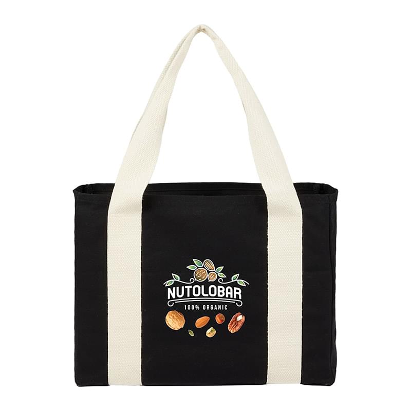 Black Cotton Tote w/ Cotton Handles