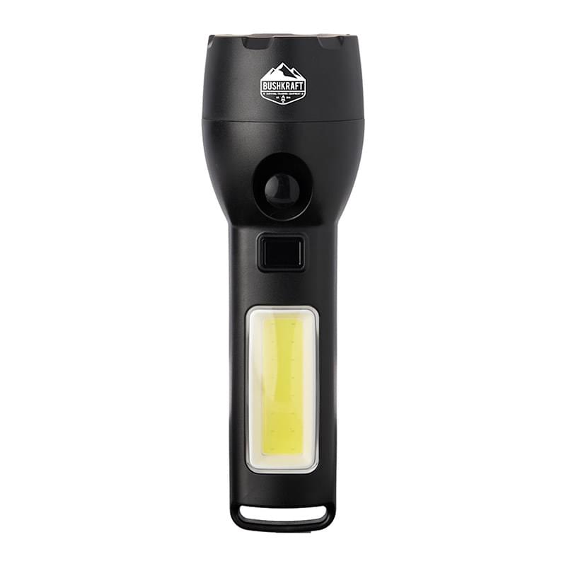 Solar Powered Rechargeable COB Flashlight