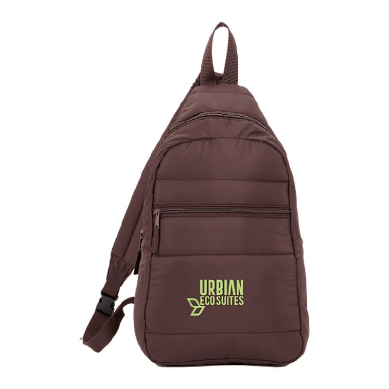 Recycled Puffer Sling Backpack
