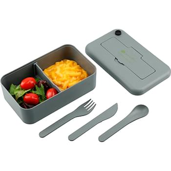 Bamboo Fiber Lunch Box with Utensil Pocket