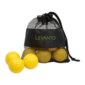 Golf Practice Balls with Mesh Pouch