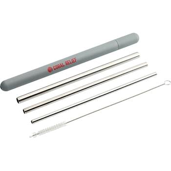 Reusable Stainless Straw Set with Eco Tube