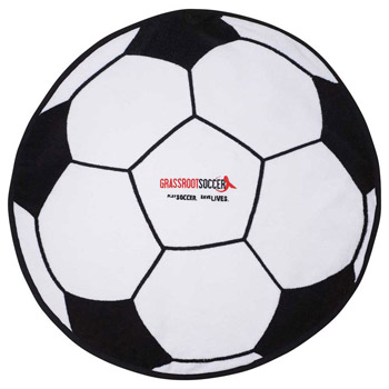 Soccer Shaped Stock Design Sport Towel
