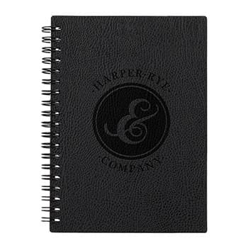 5" x 7" FSC ® Recycled Pebble Grain Spiral Journal