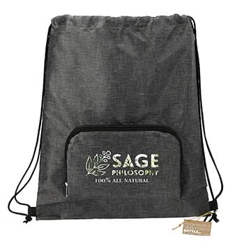 Ash Recycled Packable Drawstring Bag