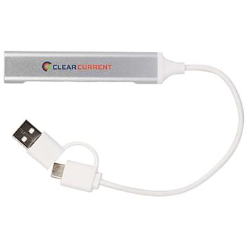 Recycled Aluminum 4-Port USB-A and C Hub