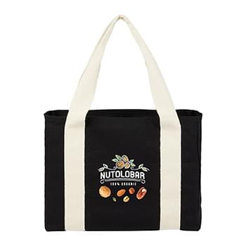Black Cotton Tote w/ Cotton Handles