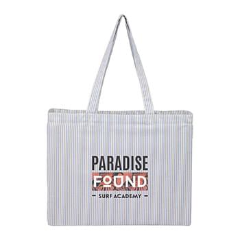 Striped Pacific Recycled Cotton Shopper Tote