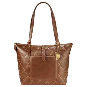 Cutter & Buck Bainbridge Quilted Leather Tote